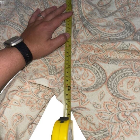 Caribbean Joe‎ Botanical Paisley Print Bermuda Shorts - Size 14 - Picture 8 of 8